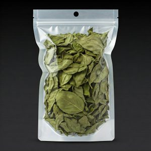 pack of dried basil leaves